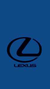 Logo Lexus nền xanh