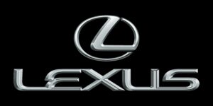 Logo Lexus nền đen