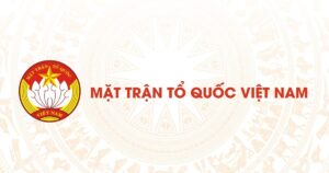Logo Mặt trận Tổ quốc Việt Nam nền trống đồng