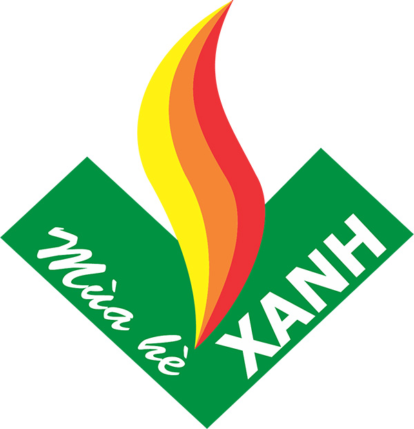 logo mùa hè xanh vector