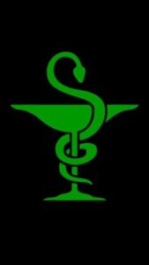 Logo ngành dược nền đen