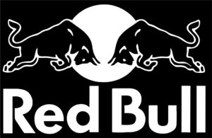 Logo Red Bull trắng đen
