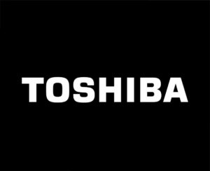 Logo Toshiba nền đen