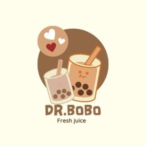 Logo thương hiệu trà sữa & nước ép