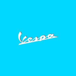 Logo Vespa nền xanh dương