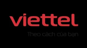 Logo Viettel nền đen