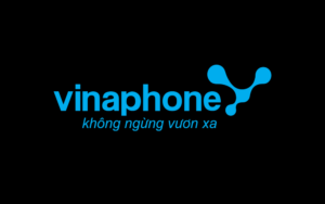 Logo Vinaphone nền đen