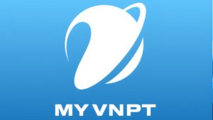Logo VNPT nền xanh