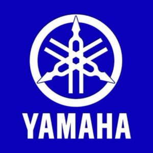 Logo Yamaha nền xanh dương