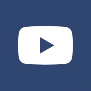 Logo Youtube nền xanh