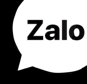 Logo Zalo màu đen