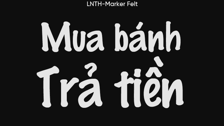 Marker Felt Font Việt hóa