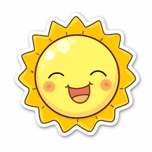 Biểu tượng mặt trời dễ thương
