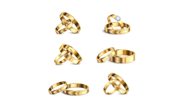 Tải mẫu nhẫn cưới vector đầy đủ định dạng AI, PNG, SVG, CDR, EPS miễn phí