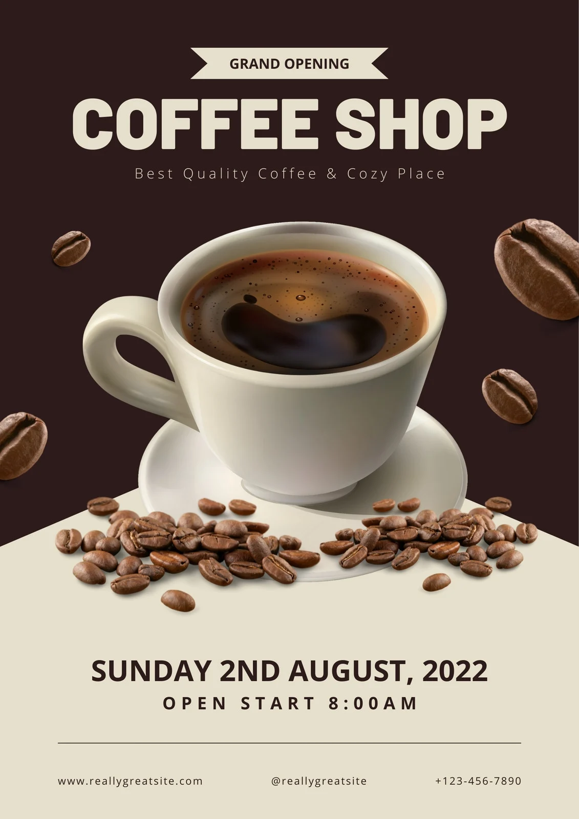 Poster quảng cáo cafe giúp tăng nhận diện thương hiệu quán