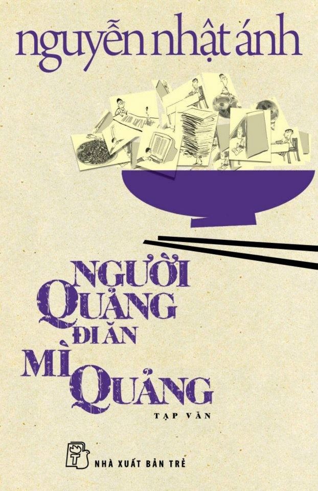 Poster sách người Quảng đi ăn mì Quảng