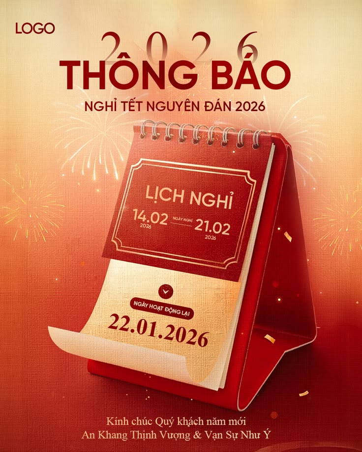 Poster nghỉ dịp Tết đẹp 04