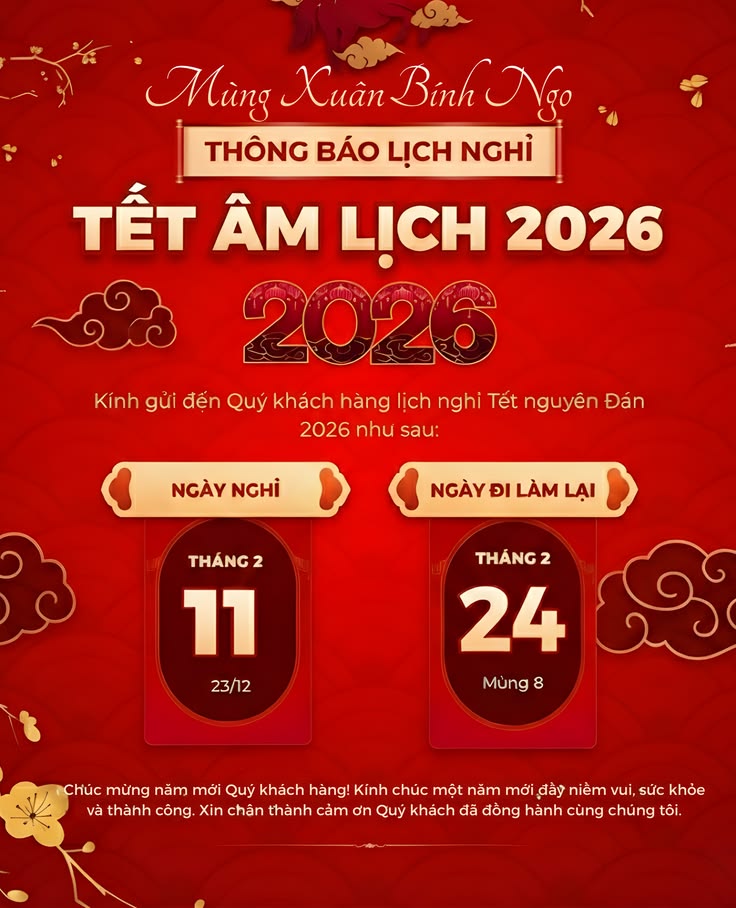 Poster nghỉ dịp Tết đẹp 08