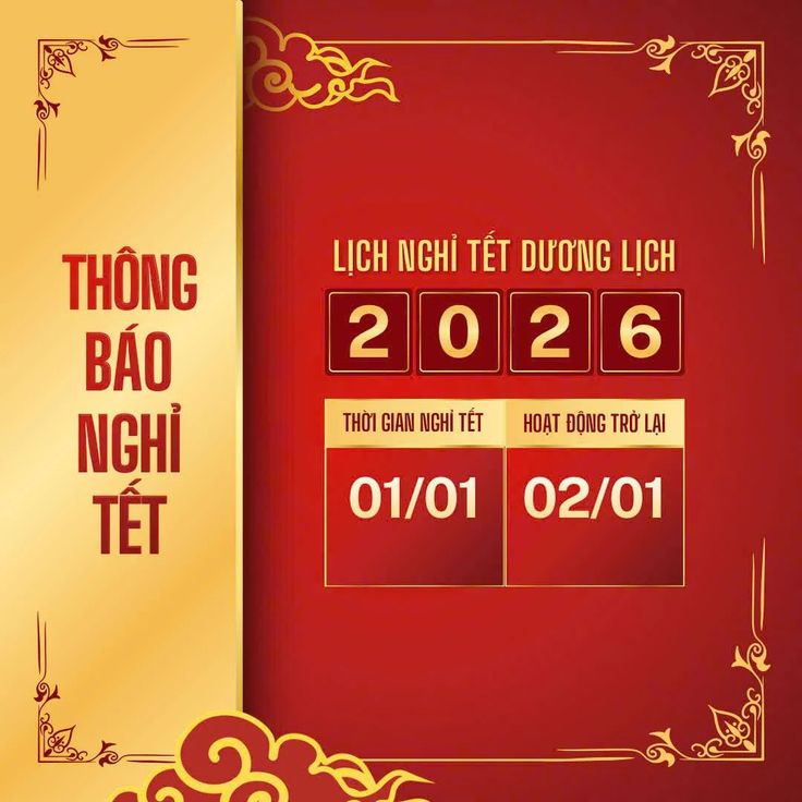 Poster nghỉ dịp Tết đẹp 09