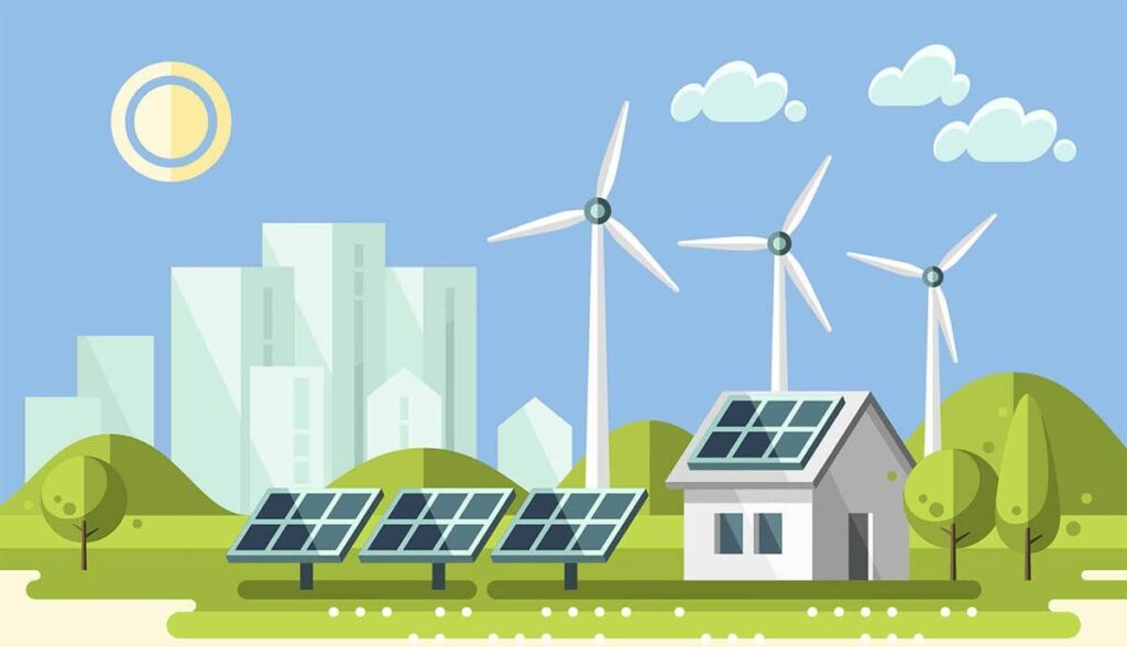 Poster tuyên truyền sử dụng năng lượng mặt trời