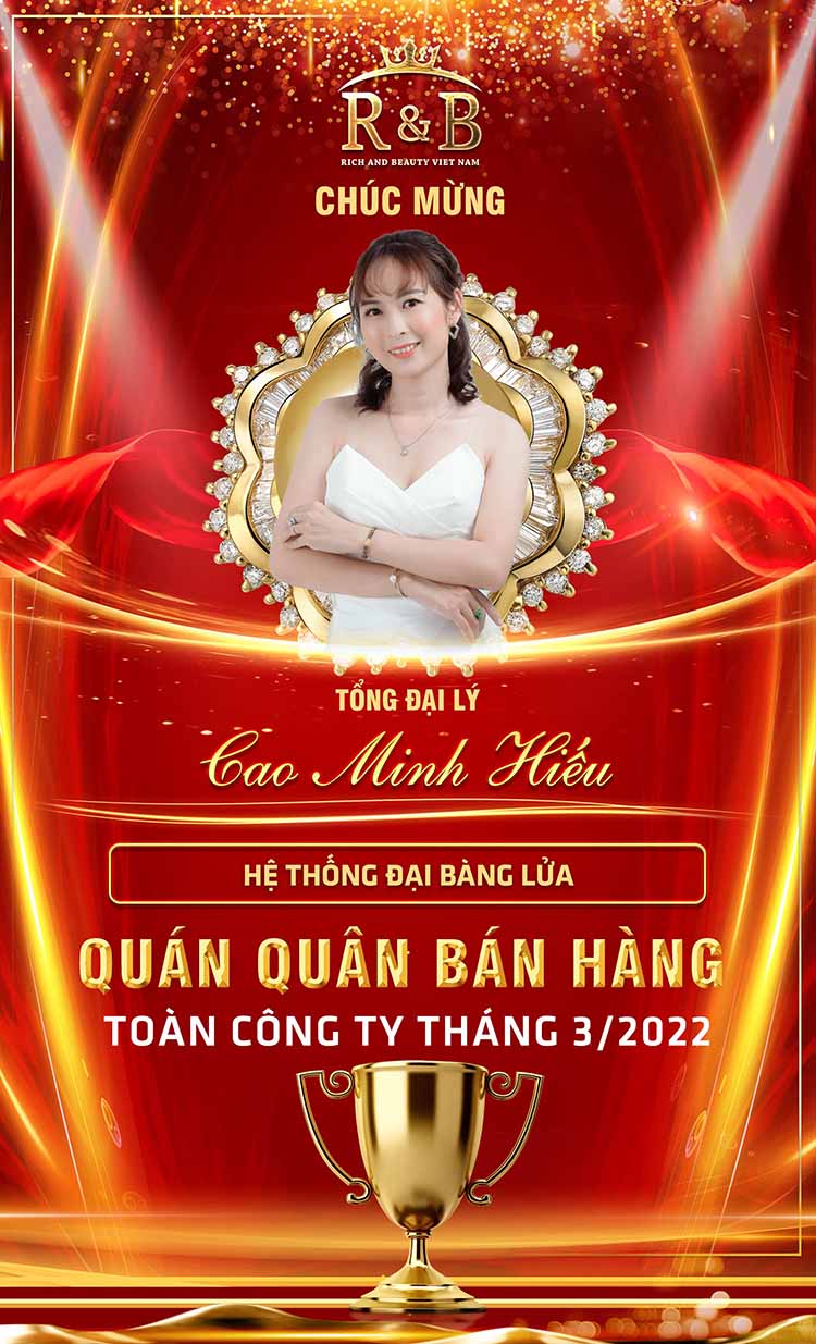 Poster vinh danh đại lý chuẩn chỉnh