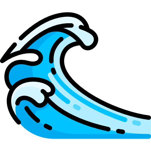 sóng biển vector