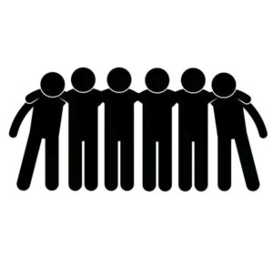 Vector team building đoàn kết