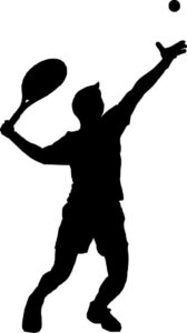 Vector phát bóng tennis