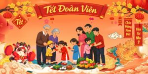 tết đoàn viên vector