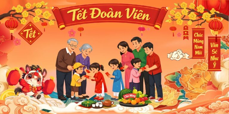 tết đoàn viên vector