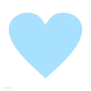 Vector hình trái tim xanh dương