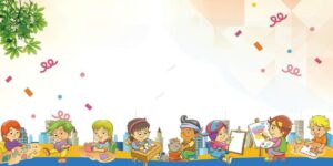 Tranh tường mầm non vector