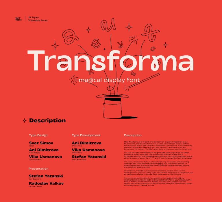 transforma font family