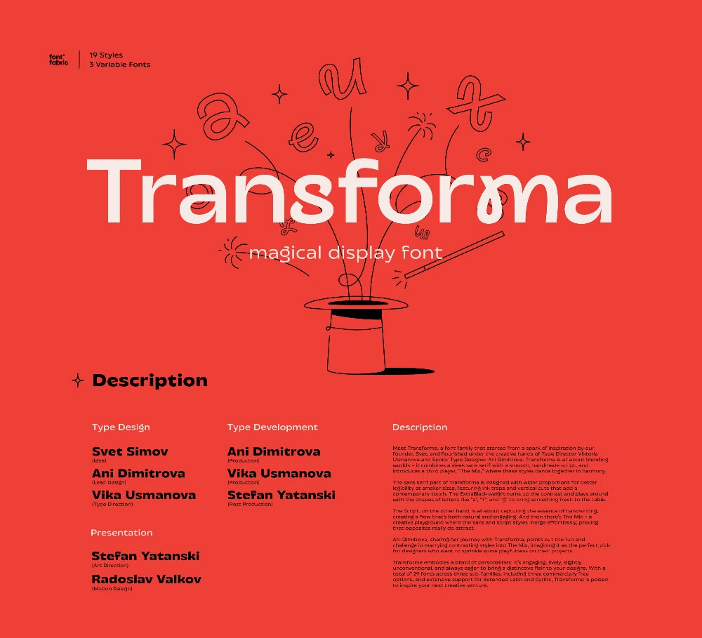transforma font family
