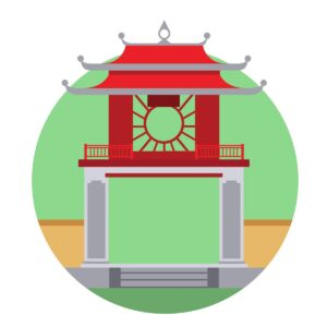 văn miếu quốc tử giám vector