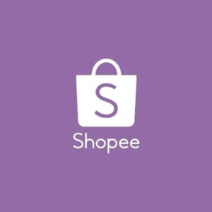 Logo Shopee nền tím