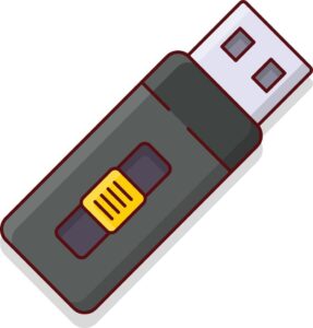 Vector usb đen