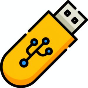 Usb vàng vector