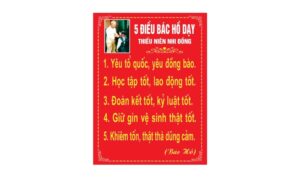 Tải bộ 5 điều Bác Hồ dạy vector chuẩn sắc nét - Định dạng AI, PNG, SVG, CDR, EPS