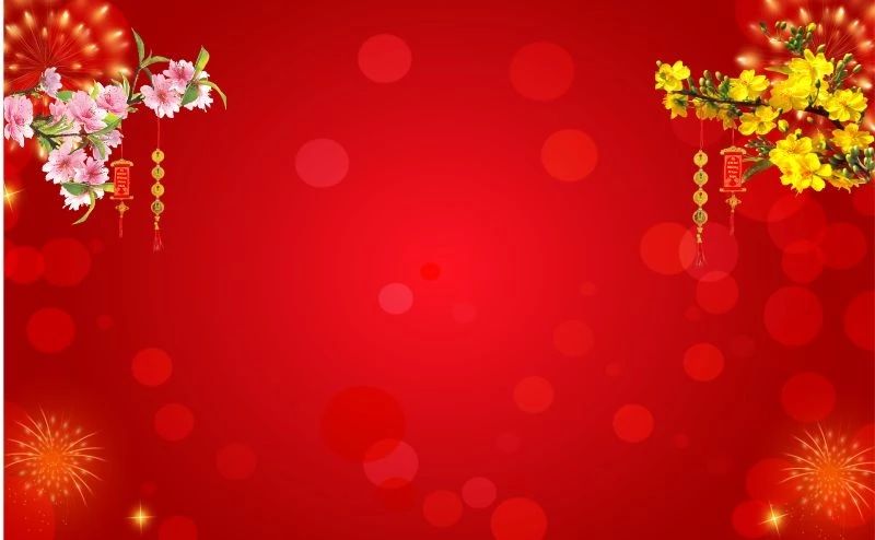 Background ngày tết mai đào