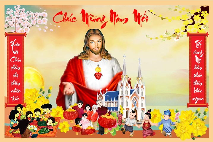 background tết công giáo