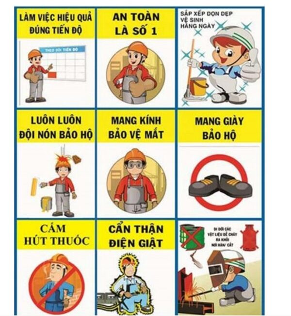Mẫu biển báo an toàn xây dựng 07