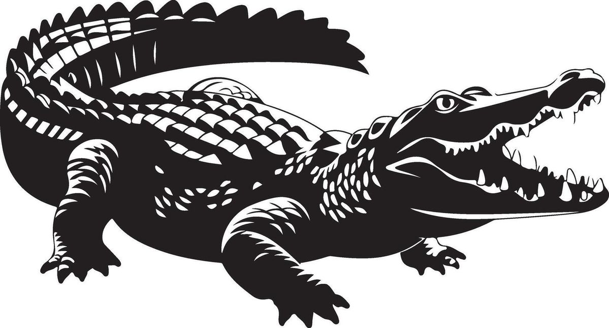 cá sấu vector