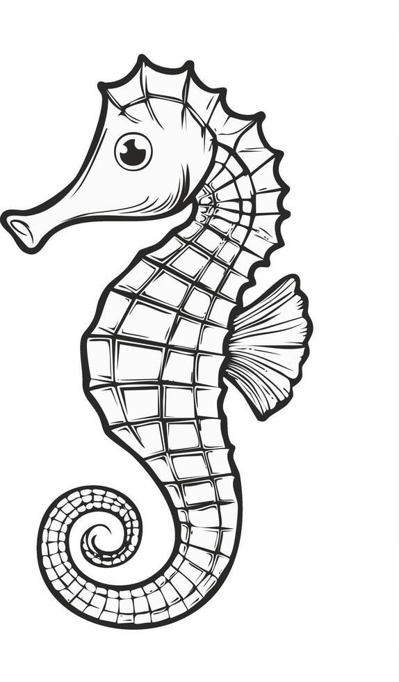 cá ngựa vector