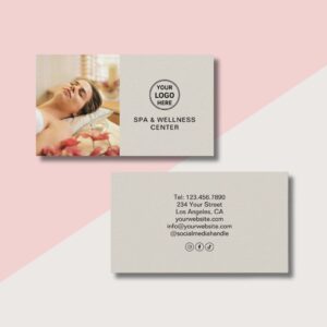 card visit spa vector