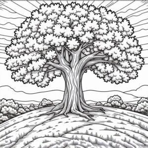 cây cổ thụ vector
