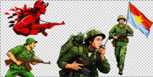 chú bộ đội vector