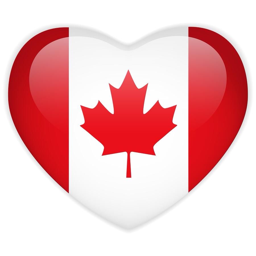 Cờ Canada trái tim
