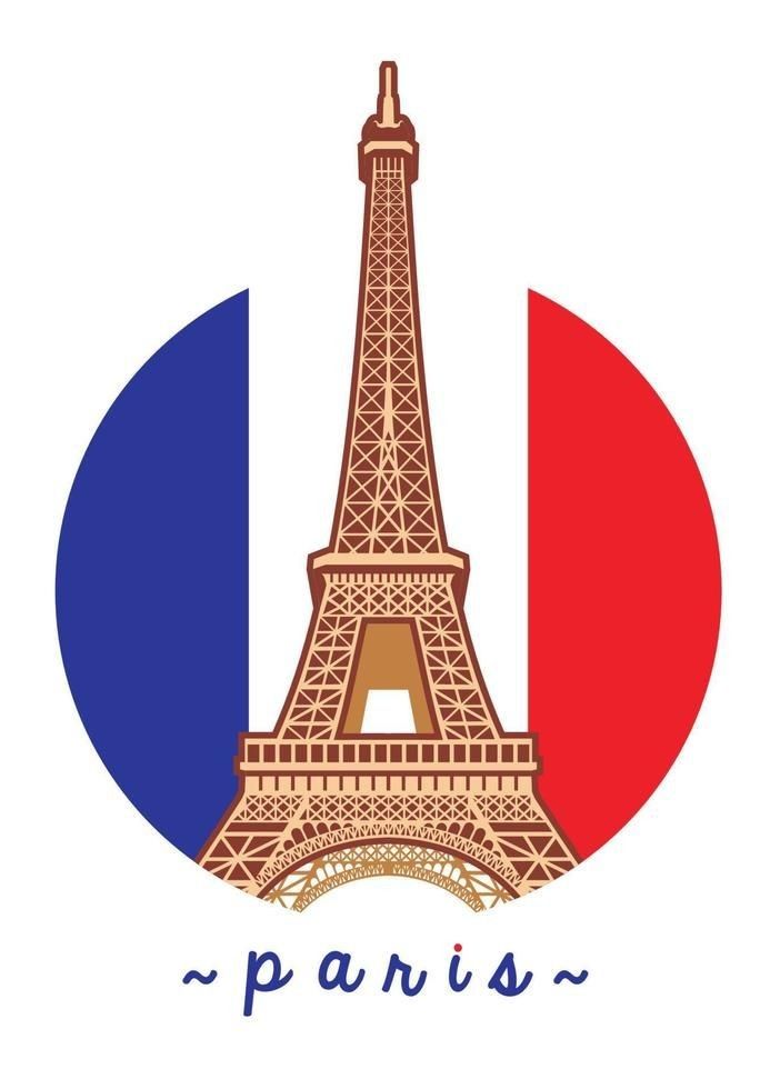Cờ Pháp và tháp Eiffel