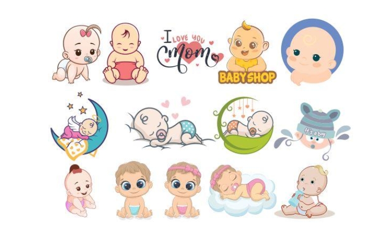 Tải 20+ mẫu em bé vector đầy đủ định dạng AI, PNG, SVG, CDR, EPS chuẩn sắc nét
